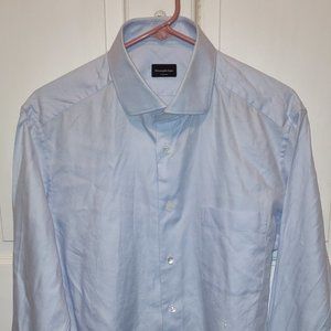 Ermenegilgo Zegna Men's Long Sleeve Dress Shirt Size 44 - Made in Turkey